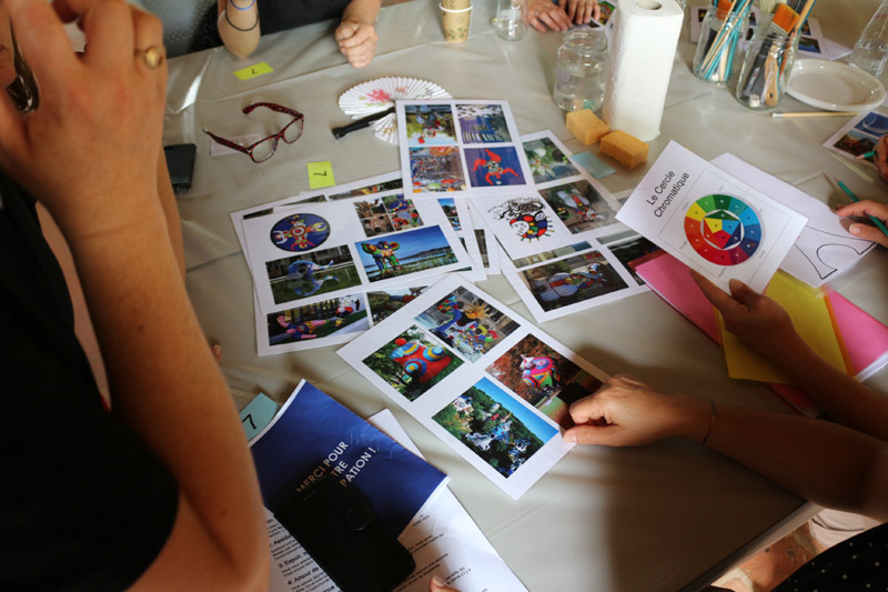 Team-building artistique Œuvre collective sur Tour Eiffel géante